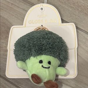NWT Gloss & Go Broccoli Plush Keychain/ bag charm
